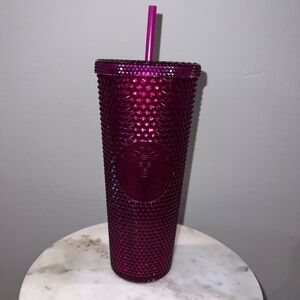 Starbucks Fuchsia Textured Tumbler 24oz
